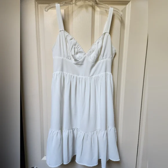 Princess Polly Arialena Mini Dress, White Size 4 - Picture 8 of 10